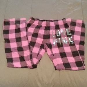 PINK PAJAMA PJ PANTS SIZE XS GOOD USED